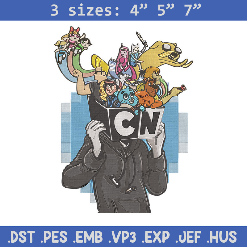 CN character Embroidery Design, CN cartoon Embroidery, Embroidery File, Anime Embroidery, Anime shirt, Digital download.jpg