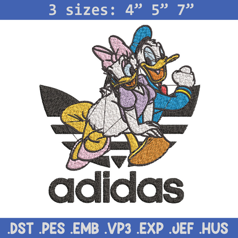 Daisy x duck adidas Embroidery Design, Adidas Embroidery, Brand Embroidery, Embroidery File,Logo shirt,Digital download.jpg