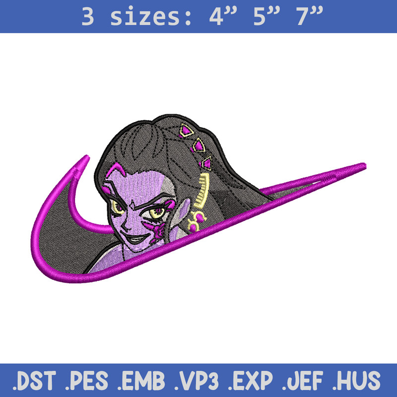 Daki nike embroidery design, Kimetsu no Yaiba embroidery, nike design, anime design, anime shirt, Digital download.jpg