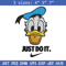 Donald Duck Nike Embroidery design, Donald Duck cartoon Embroidery, Nike design, Embroidery file, Instant download..jpg