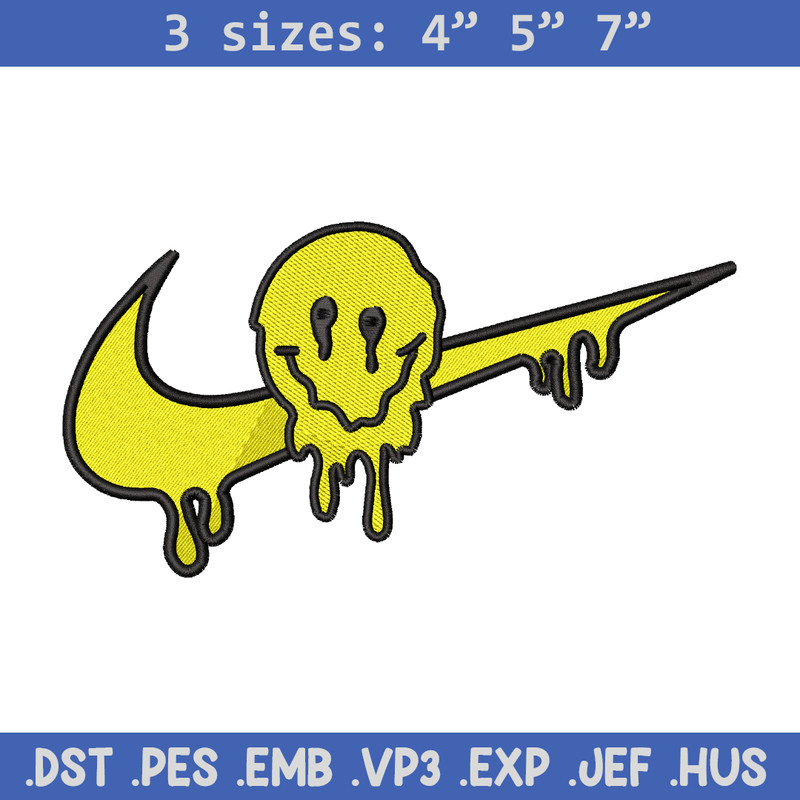 Emoji smile nike embroidery design, Emoji embroidery, nike design, embroidery file, logo shirt, Digital download.jpg