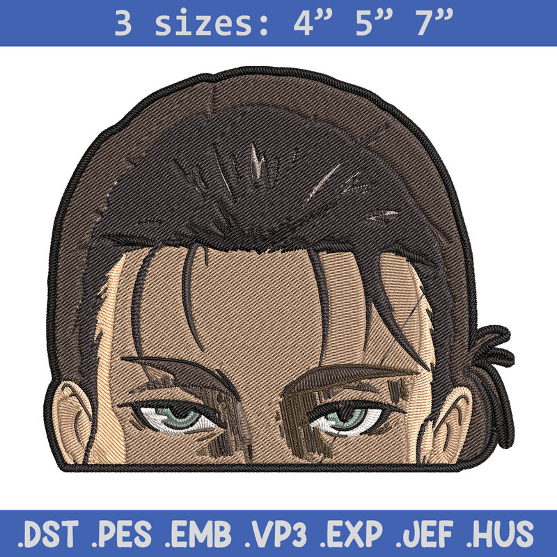 Eren Peeker Embroidery Design, Aot Embroidery, Embroidery File, Anime Embroidery, Anime shirt, Digital download.jpg