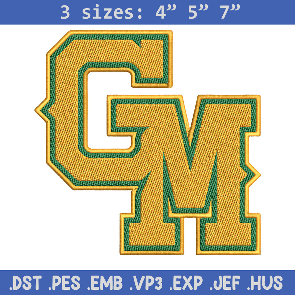 George Mason embroidery design, Baseball embroidery, Sport embroidery, logo sport embroidery, Embroidery design.jpg