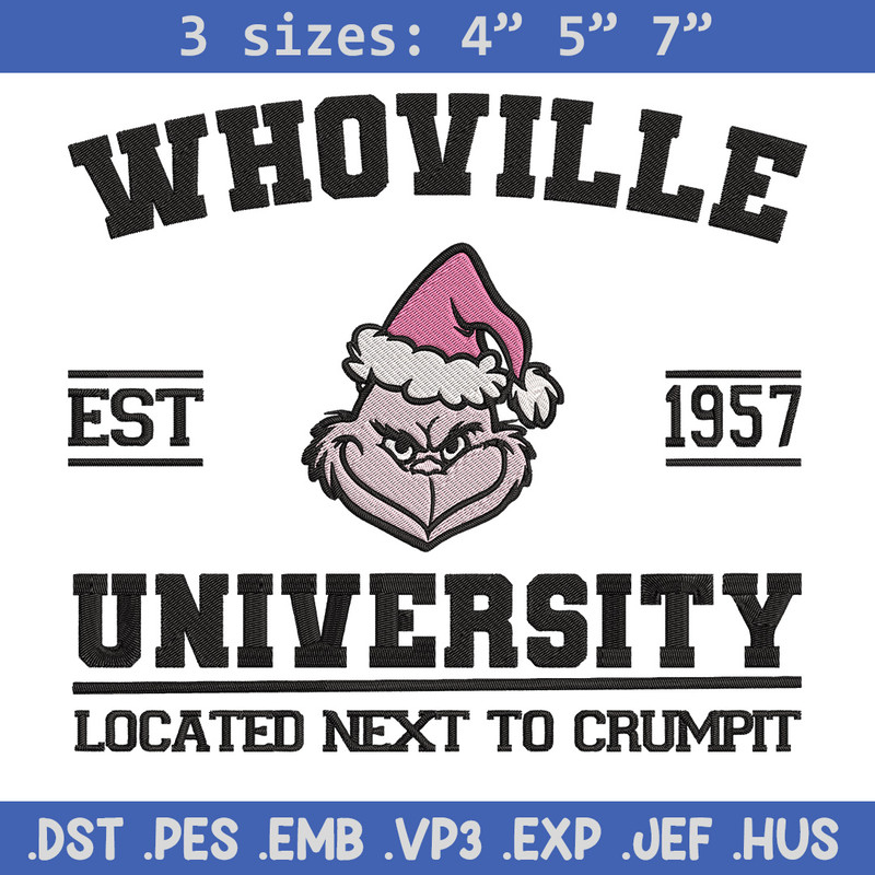 Grinch est 1957 Embroidery Design, Grinch Embroidery, Embroidery File, Chrismas Embroidery, Anime shirt,Digital download.jpg