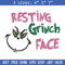 Grinch face Embroidery Design, Grinch Embroidery, Embroidery File, Chrismas Embroidery, Anime shirt, Digital download.jpg