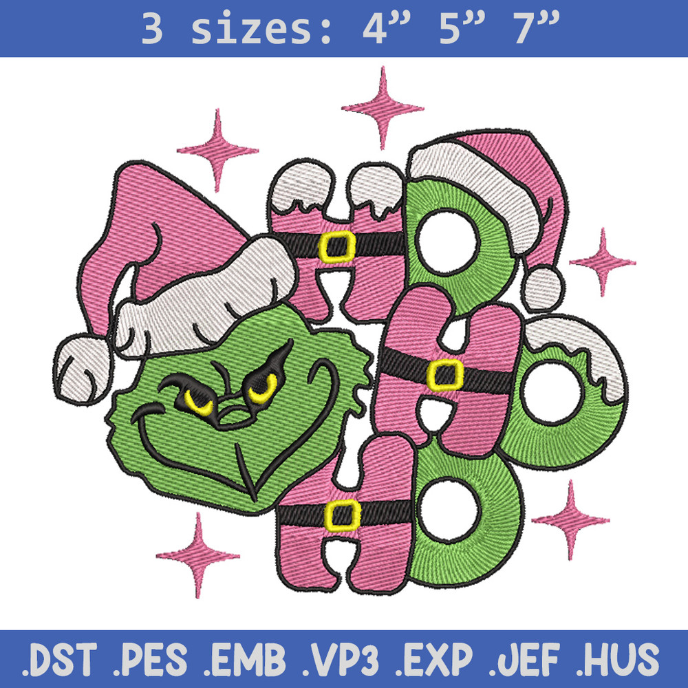 Grinch laugh embroidery design,Chrismas design, Embroidery shirt, Embroidery file, Grinch embroidery, Digital download.jpg