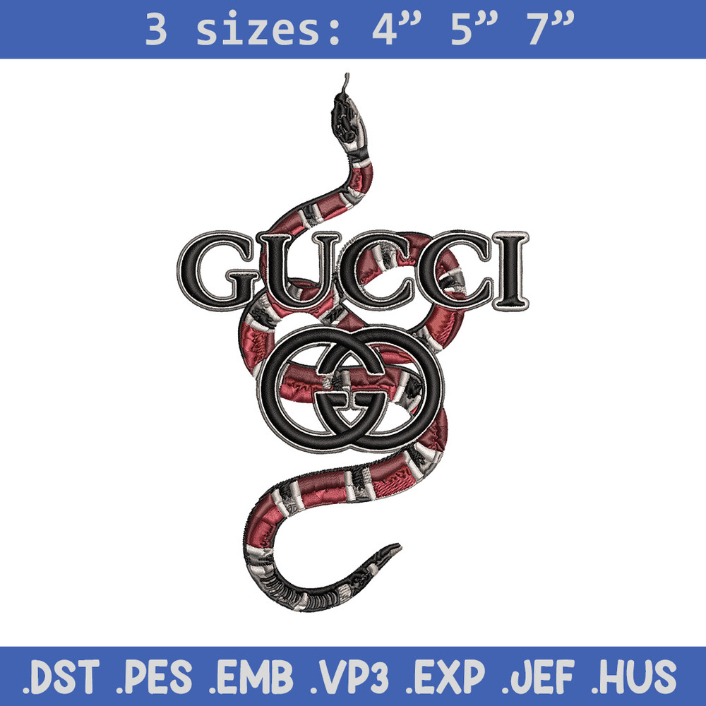 Gucci snake Embroidery Design, Gucci Embroidery, Brand Embroidery, Logo shirt, Embroidery File, Digital download.jpg