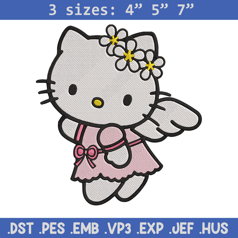 Hello Kitty angel Embroidery Design, Hello kitty Embroidery, Embroidery File, Anime Embroidery, Digital download.jpg