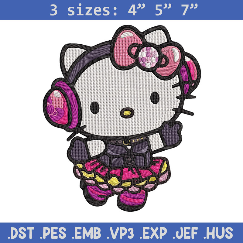 Hello Kitty idol Embroidery Design, Hello kitty Embroidery, Embroidery File, Anime Embroidery, Digital download.jpg