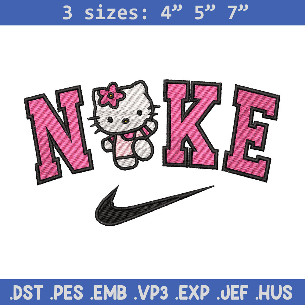 Hello Kitty Nike embroidery design, Hello Kitty embroidery, nike design, logo design, logo shirt, Digital download.jpg