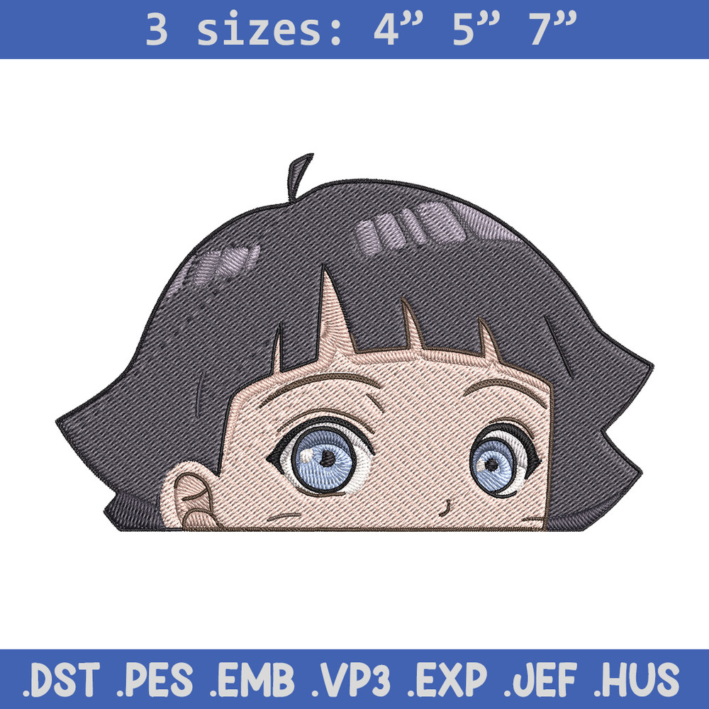Himawari Peeker Embroidery Design, Naruto Embroidery, Embroidery File, Anime Embroidery, Anime shirt, Digital download.jpg