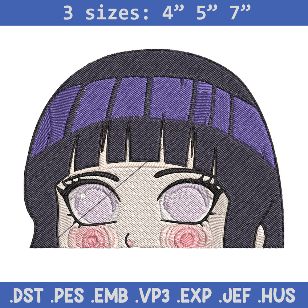 Hinata chibi Embroidery Design, Naruto Embroidery, Embroidery File, Anime Embroidery, Anime shirt, Digital download.jpg