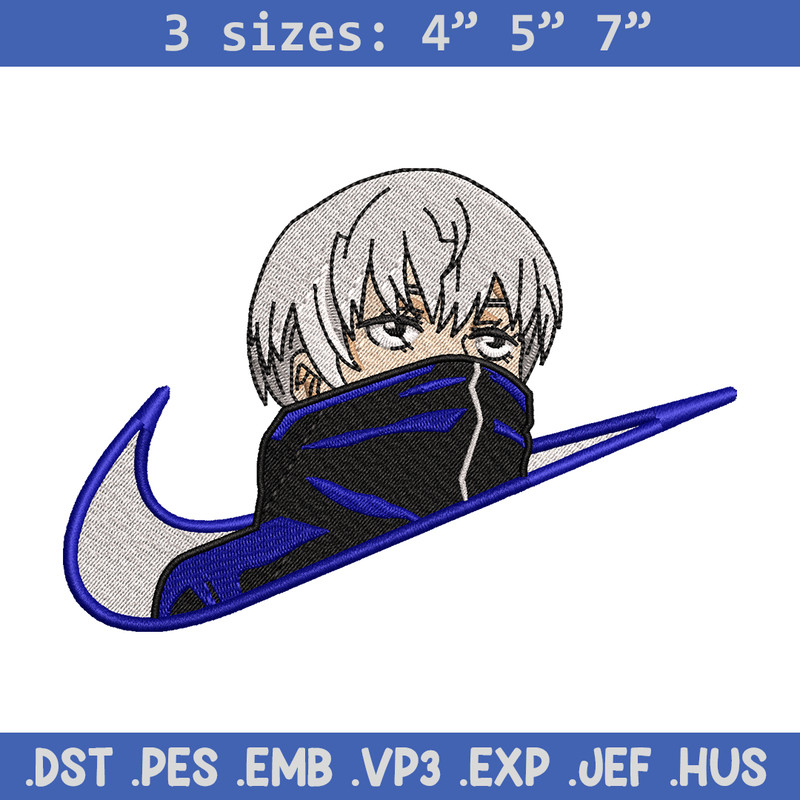 Inumaki Nike embroidery design, Jujutsu Kaisen embroidery, Nike design, anime design, anime shirt, Digital download.jpg
