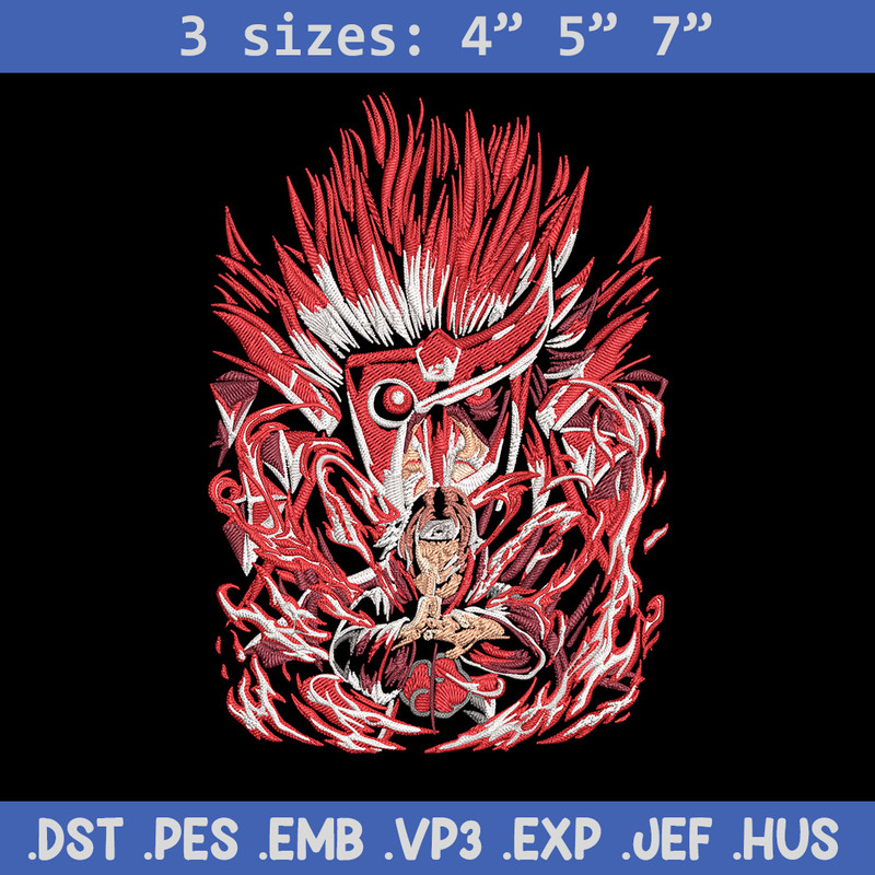 Itachi Poster Embroidery Design, Naruto Embroidery, Embroidery File, Anime Embroidery,Anime shirt, Digital download..jpg