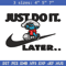 Just Do It Later Smurfs Embroidery design, Smurfs Embroidery, logo design, Embroidery File, logo shirt, Digital download.jpg