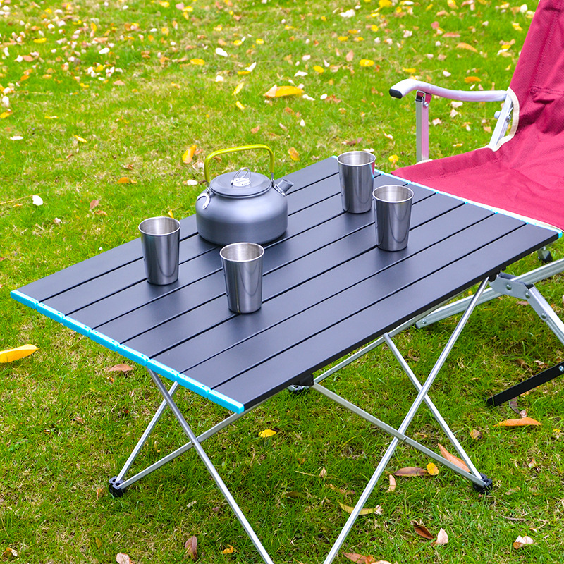 Ultralight Portable Folding Camping Table High Strength Aluminum Alloy For Outdoor BBQ Picnic 0