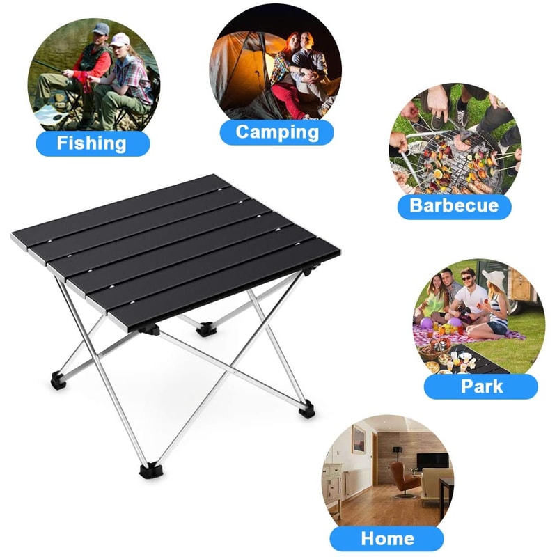 Ultralight Portable Folding Camping Table High Strength Aluminum Alloy For Outdoor BBQ Picnic 1