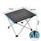 Ultralight Portable Folding Camping Table High Strength Aluminum Alloy For Outdoor BBQ Picnic 6