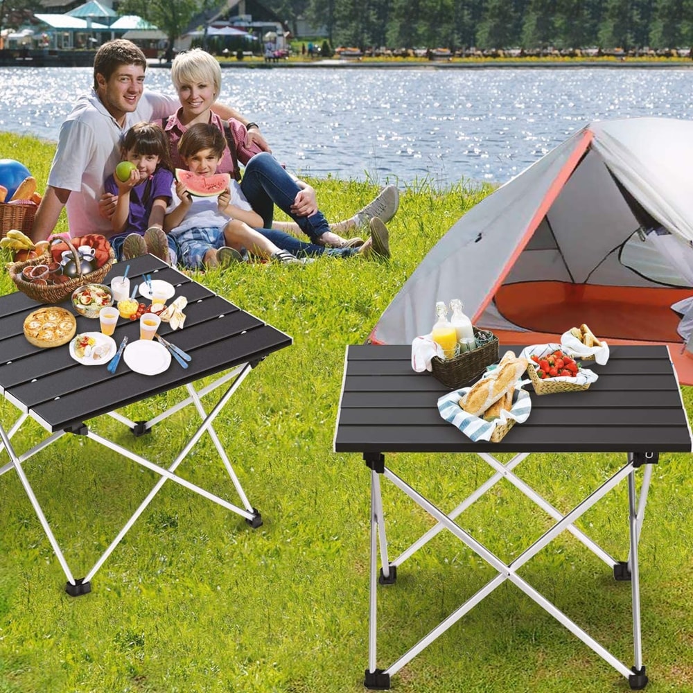 Ultralight Portable Folding Camping Table High Strength Aluminum Alloy For Outdoor BBQ Picnic 5