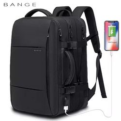 bange travel backpack men business expandable usb large capacity laptop waterproof fashion backpack