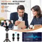 Dual Wireless Microphone with Noise Reduction ClipOn Lavalier Mic for Streaming Vlogging Recordi