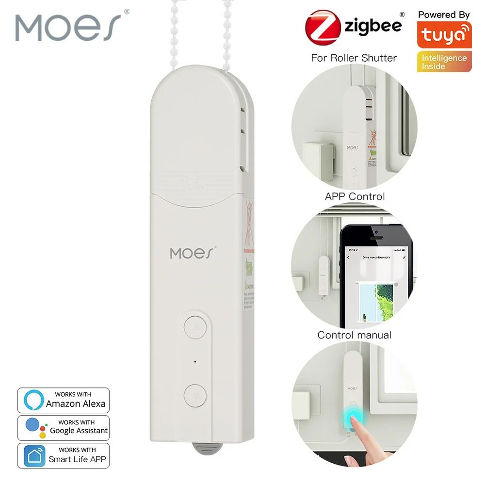 ZigBee Smart DIY Motorized Roller Blinds Drive Motor Tuya App Alexa Google Home Compatible 0