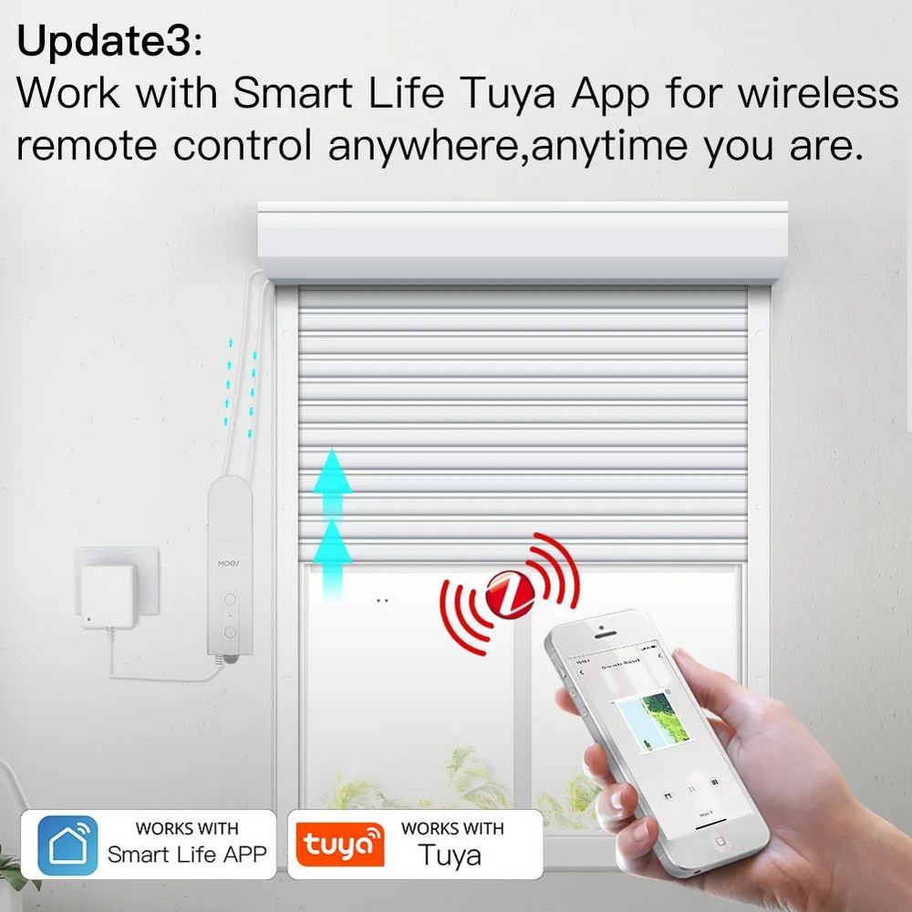 ZigBee Smart DIY Motorized Roller Blinds Drive Motor Tuya App Alexa Google Home Compatible 4
