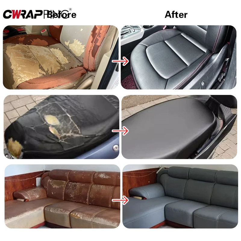 PU Leather Self Adhesive Repair Patch Sofa Car Seat Furniture Bag Fix Waterproof Durable 5