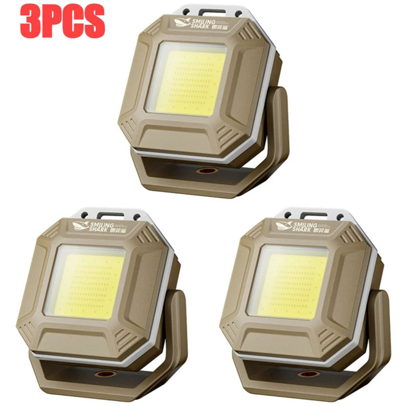 COB LED Work Light Rechargeable Waterproof Inspection Lamp With Magnetic Base Emergency Light For C 12