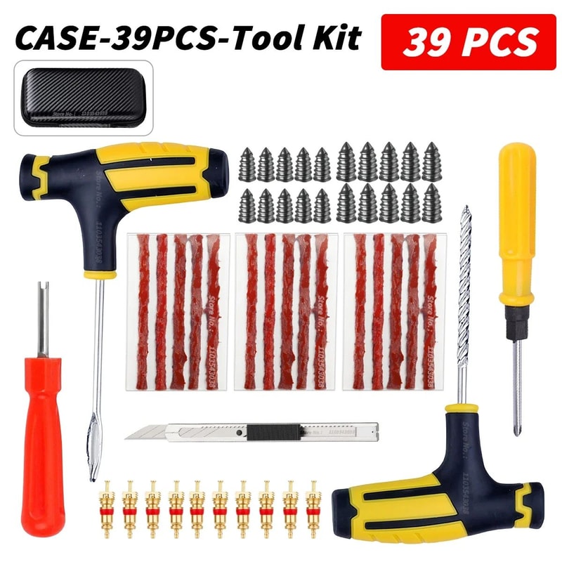 Universal Car Tire Repair Tool Set Emergency Kit For Motorcycle Electric Vehicle And Vacuum Tire Qu 7