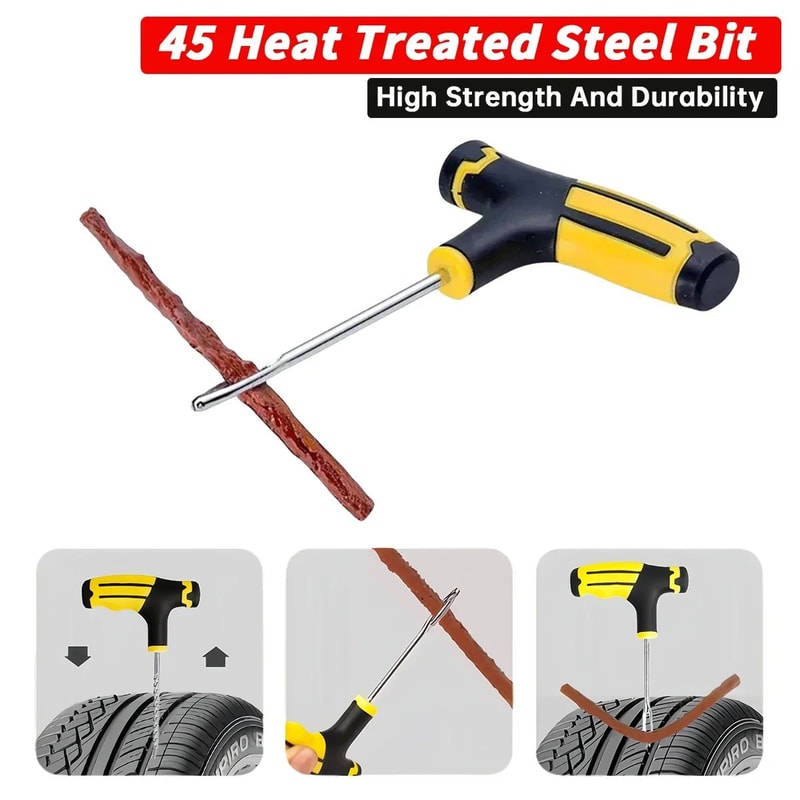 Universal Car Tire Repair Tool Set Emergency Kit For Motorcycle Electric Vehicle And Vacuum Tire Qu 8