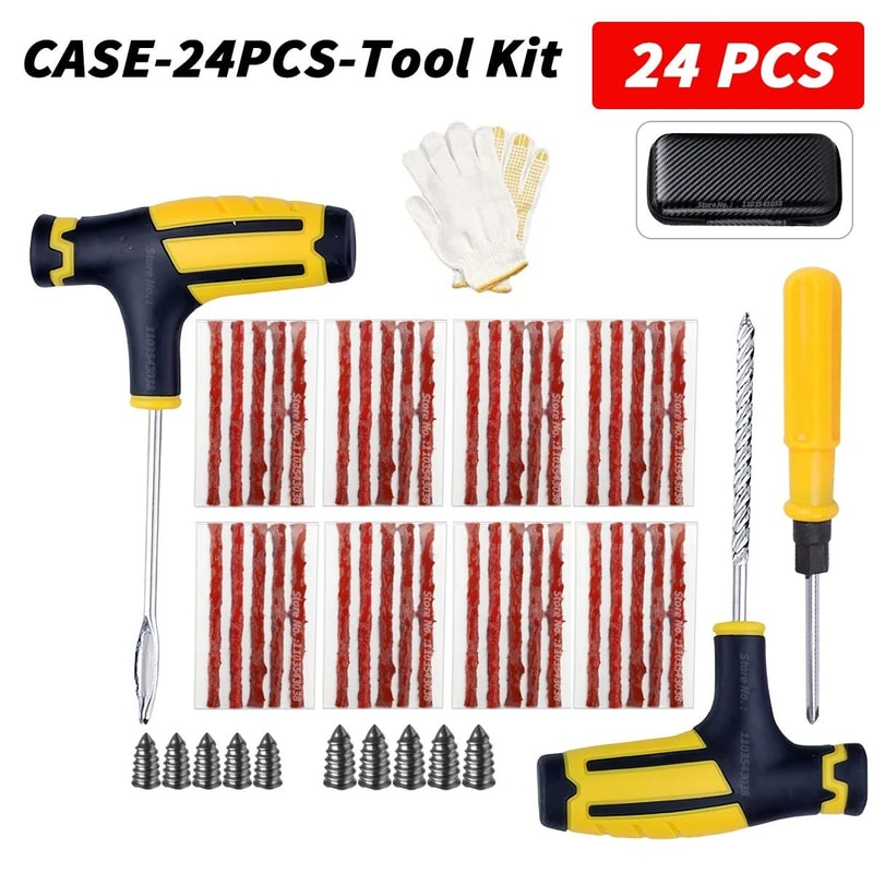 Universal Car Tire Repair Tool Set Emergency Kit For Motorcycle Electric Vehicle And Vacuum Tire Qu 6