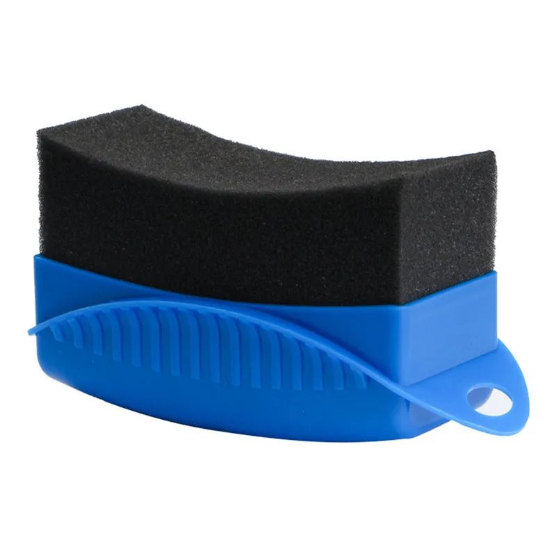 Car Wheel Polishing  Waxing Sponge Brush  ABS Plastic Tire Dressing Applicator Pad For Detailing  C 2