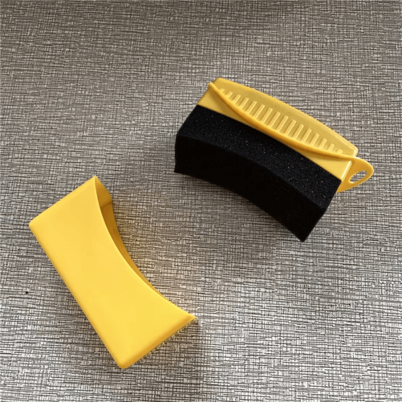 Car Wheel Polishing  Waxing Sponge Brush  ABS Plastic Tire Dressing Applicator Pad For Detailing  C 4