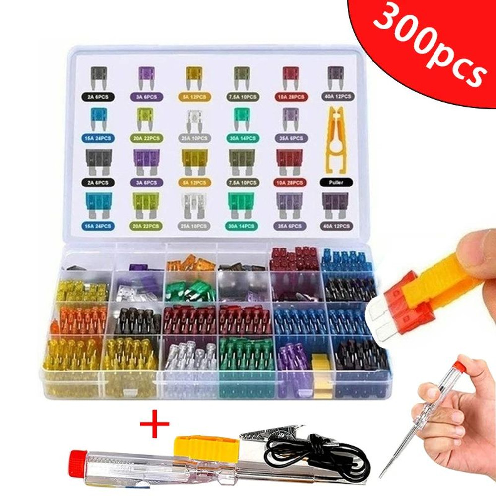 Comprehensive Car Fuse Blade Fuse Kit Assorted Auto Fuses With Puller For Cars Trucks And SUVs 0