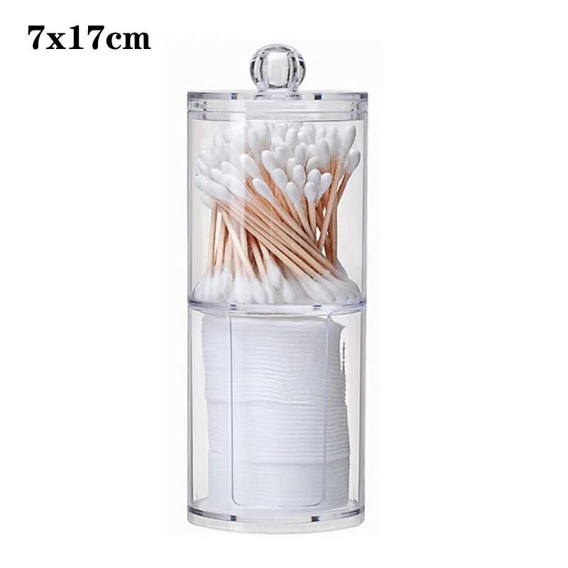 Makeup Cotton Pad Organizer Bathroom Storage Box For Cotton Swabs Cosmetics Jewelry 6