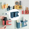 WallMounted Mobile Phone Remote Control Storage Box Multifunctional Punch Free Organizer 4
