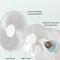 USB Foldable Fan With 4 Speeds And Timer Battery Operated Mini Table Fan For Bedroom Indoor And Out 4