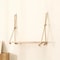 Wooden Floating Shelves For Wall Hanging Rope Storage For Plants Home Decor 4