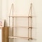 Wooden Floating Shelves For Wall Hanging Rope Storage For Plants Home Decor 6