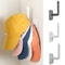 Hat Rack For Baseball Caps Adhesive Wall Hooks No Drilling Cap Organizer For Door Closet 0