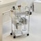 Trolley Storage Rack Transparent Movable Organizer With Hanging Basket For Bathroom Kitchen Makeup 4