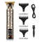 Hair Clipper Electric Trimmer USB Rechargeable Metal Shaver With LED Display 0