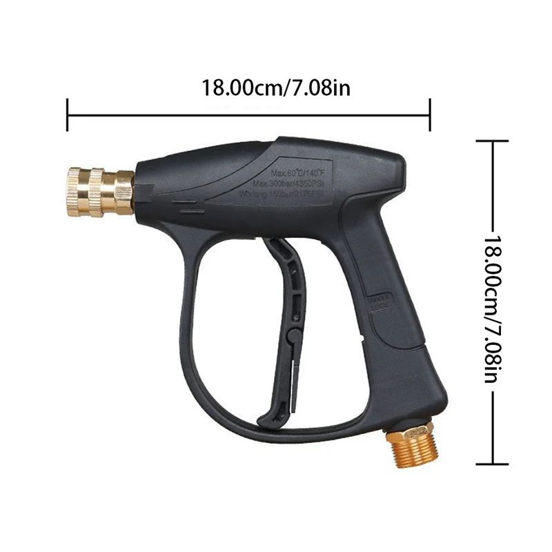High Pressure Car Wash Water Gun Aluminum Core With Quick Connector Nozzles 1