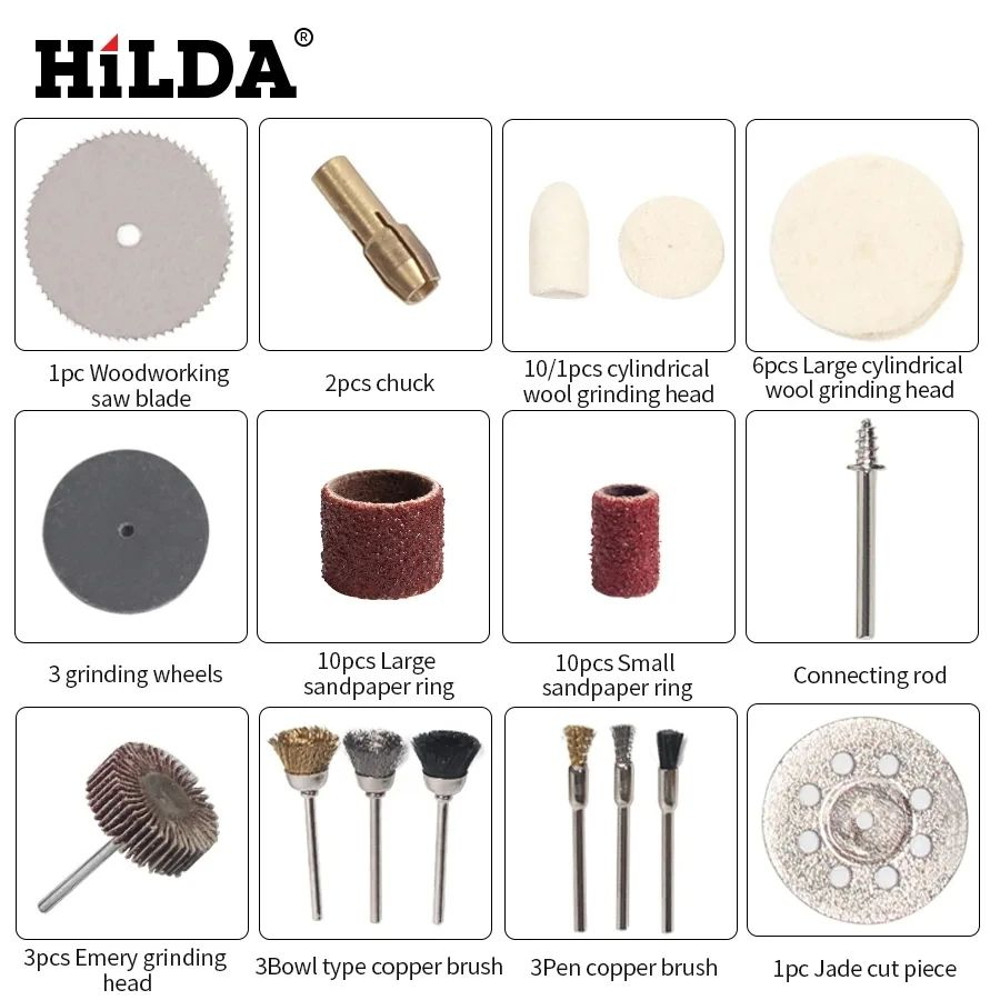 Rotary Tool Accessories Kit Easy Cutting Grinding Sanding Carving And Polishing Set Hilda And Dreme 6