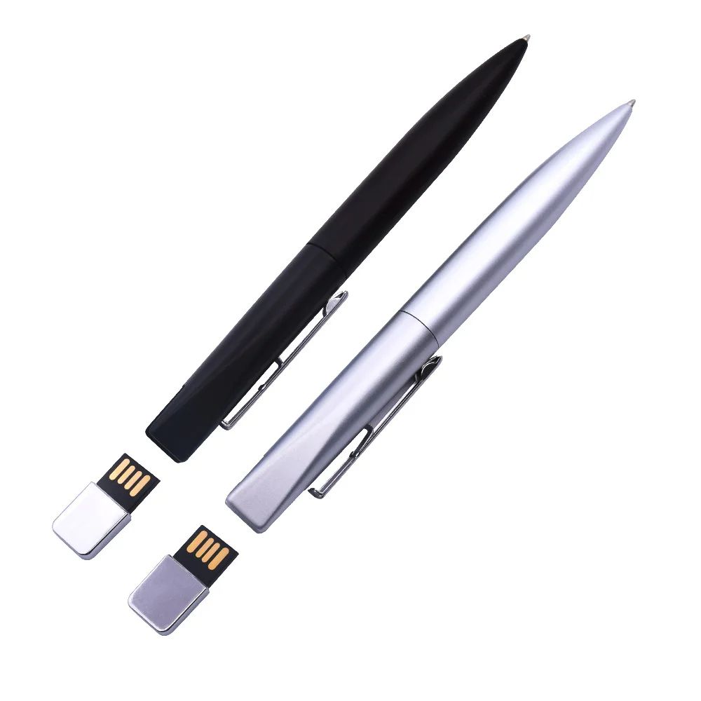 USB Flash Drive Ballpoint Pen Metal Pen Drive USB 20 Flash Memory Stick For Business Gifts 0