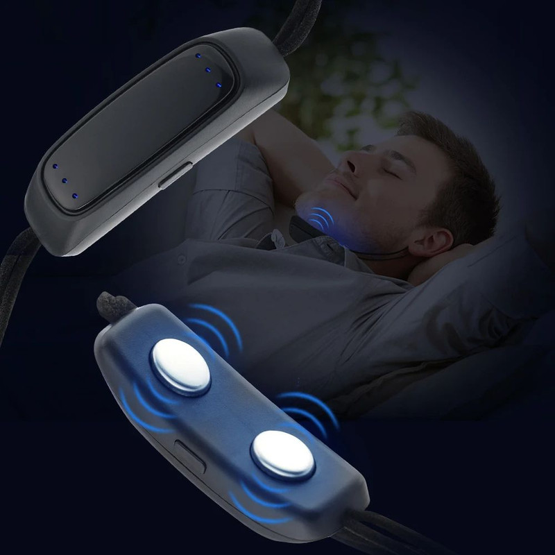 Portable EMS Pulse Anti Snoring Device Smart Sleep Apnea Aid For Restful SnoreFree Sleep 0