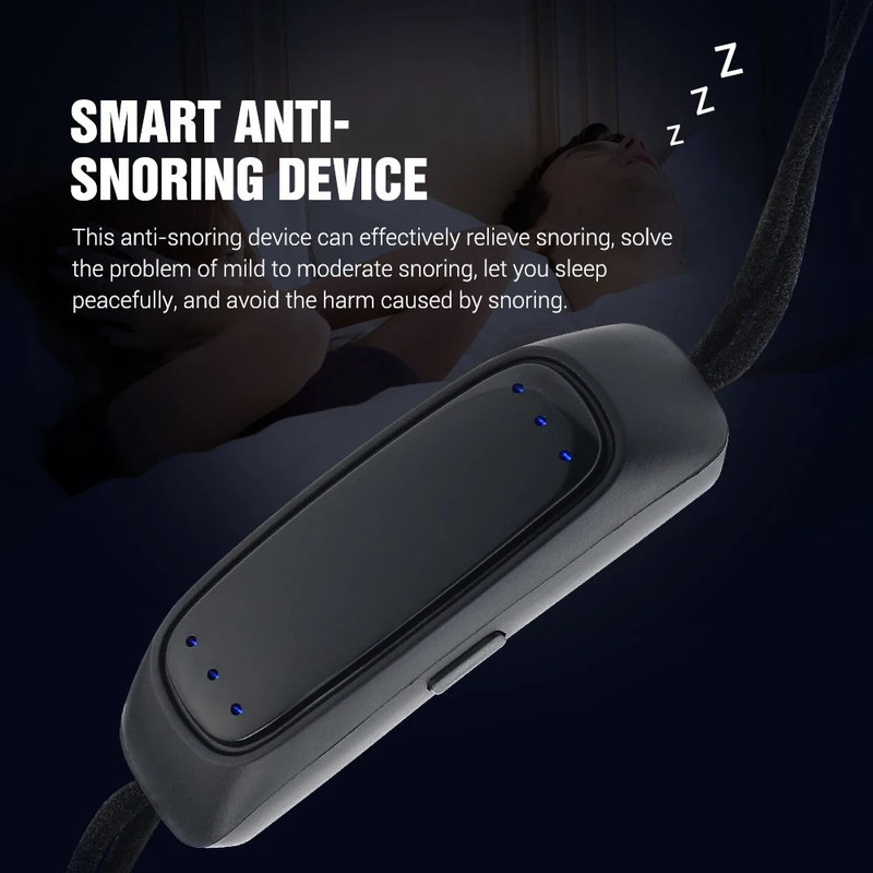 Portable EMS Pulse Anti Snoring Device Smart Sleep Apnea Aid For Restful SnoreFree Sleep 1