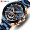 CURREN Mens Luxury Sports Quartz Watch Full Steel Waterproof Chronograph 0