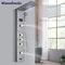 LED Light Bathroom Shower Faucet Set Rainfall Panel System With Digital Temperature Display Massage 0
